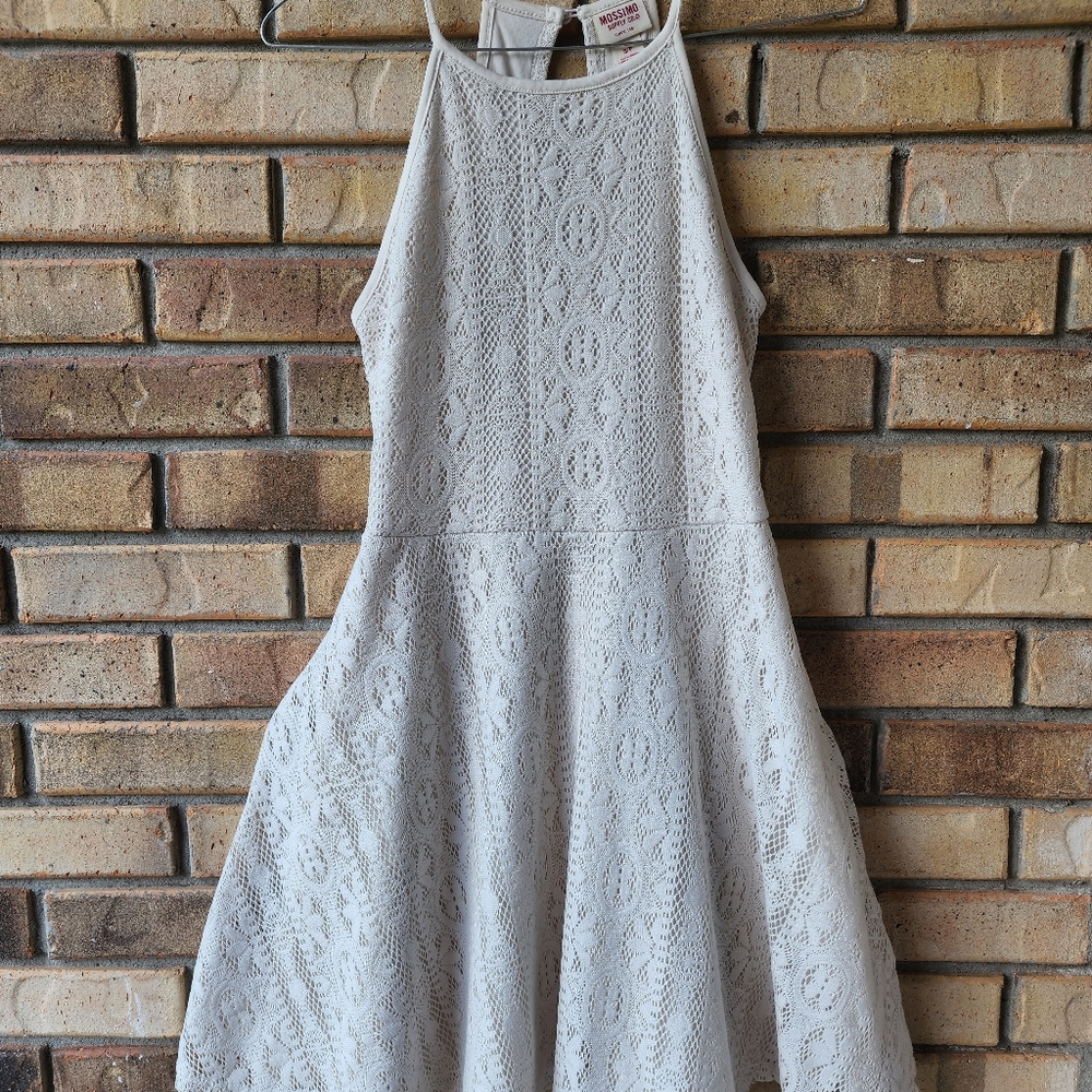 Skater style dress off white